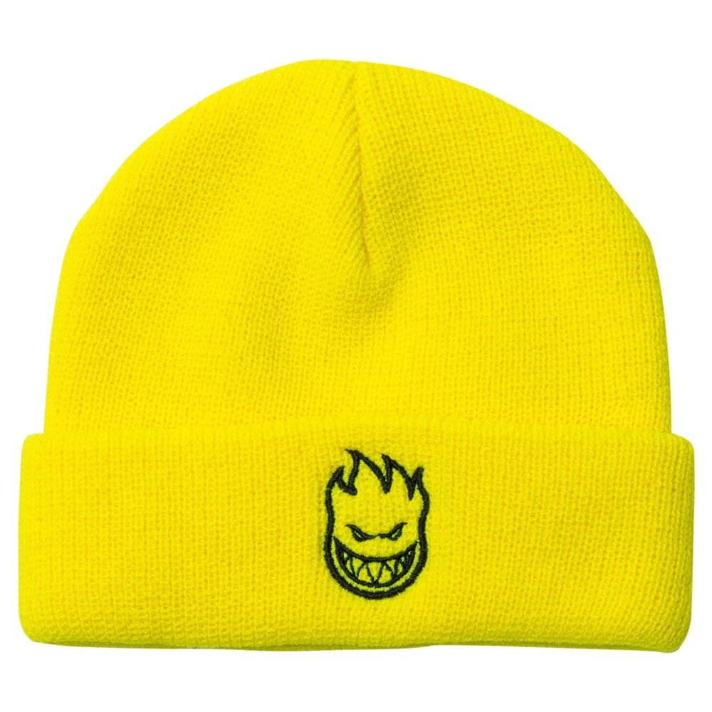 Spitfire Bighead Cuff Yellow Black Beanie