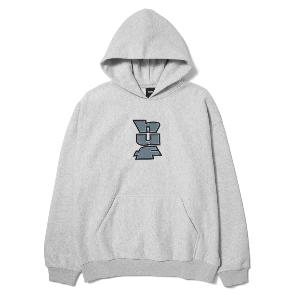 HUF Benton Fleece Heather Grey Hoodie [Size: M]