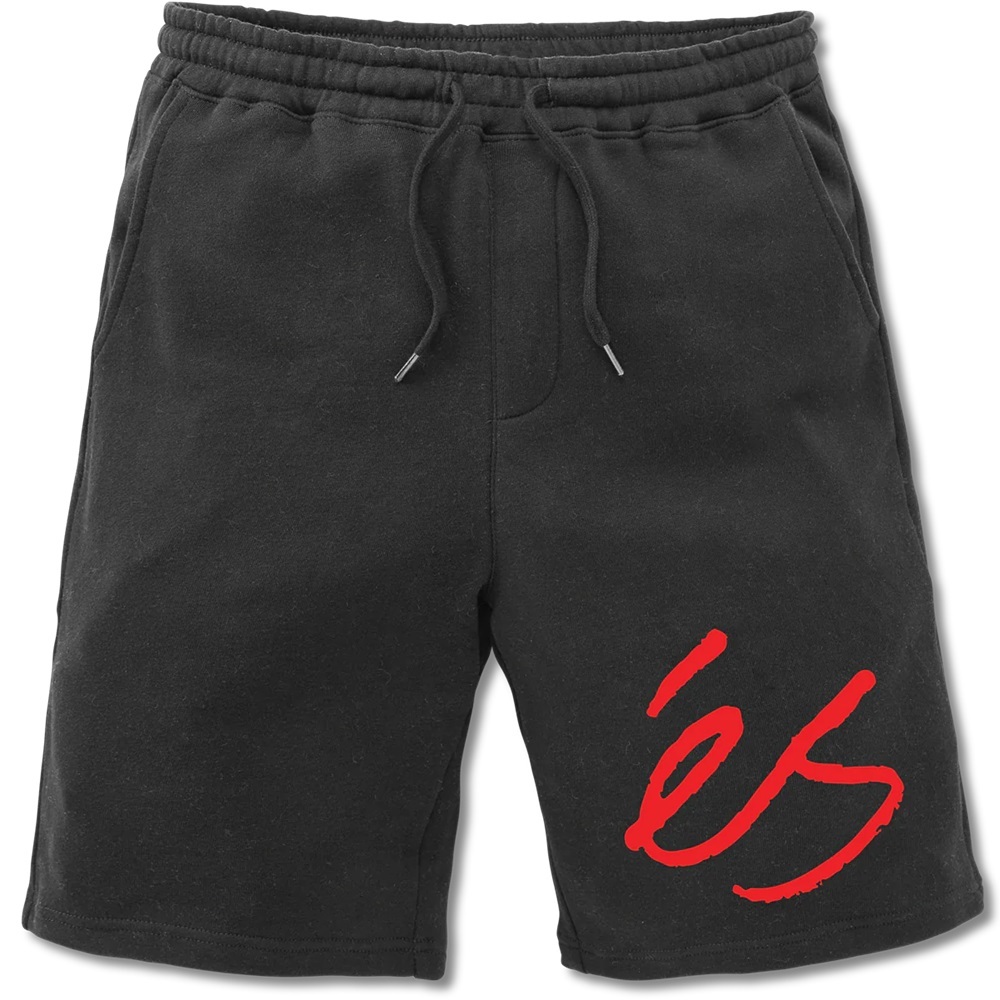 ES Big Script Black Sweat Shorts [Size: S]