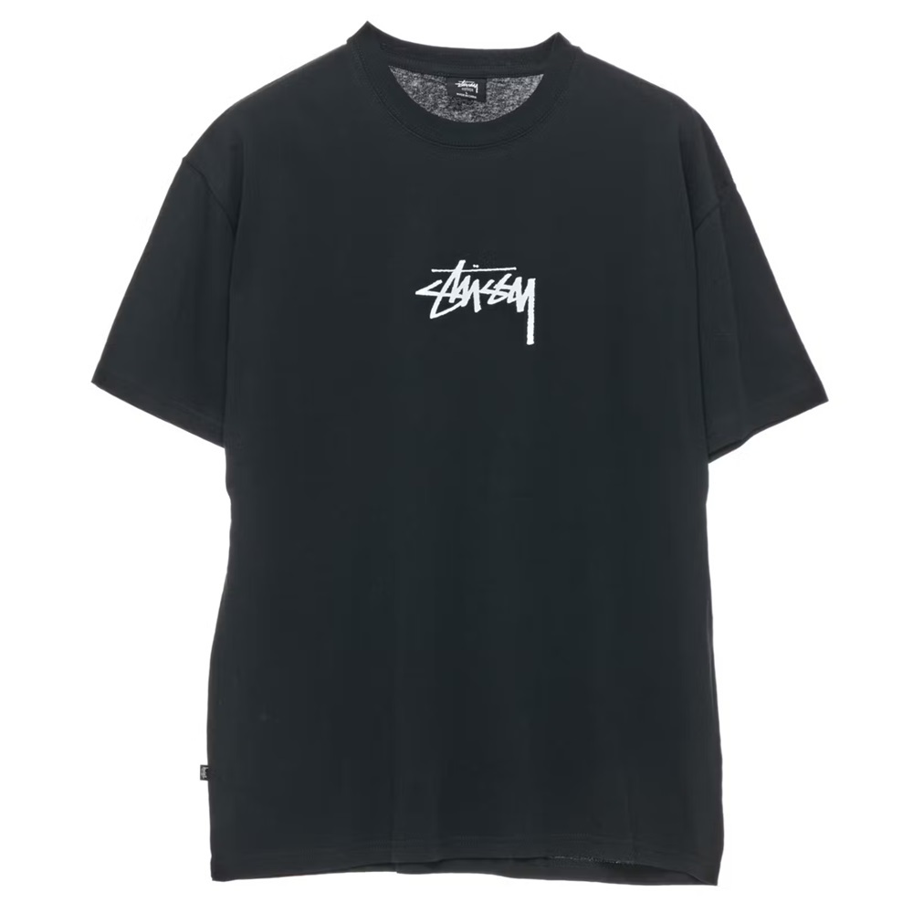 Stussy Stock Chest Black T-Shirt [Size: M]