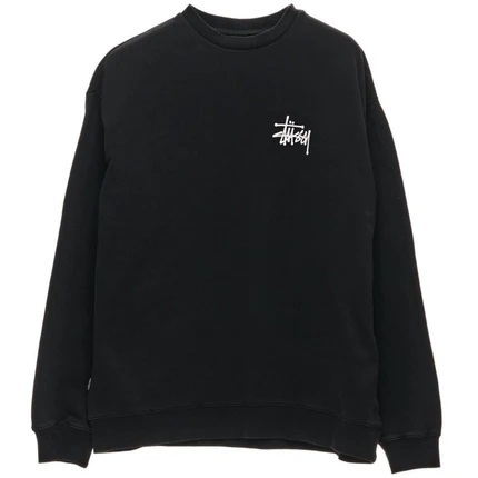 Stussy Graffiti LCB Black Fleece Crew Jumper [Size: M]