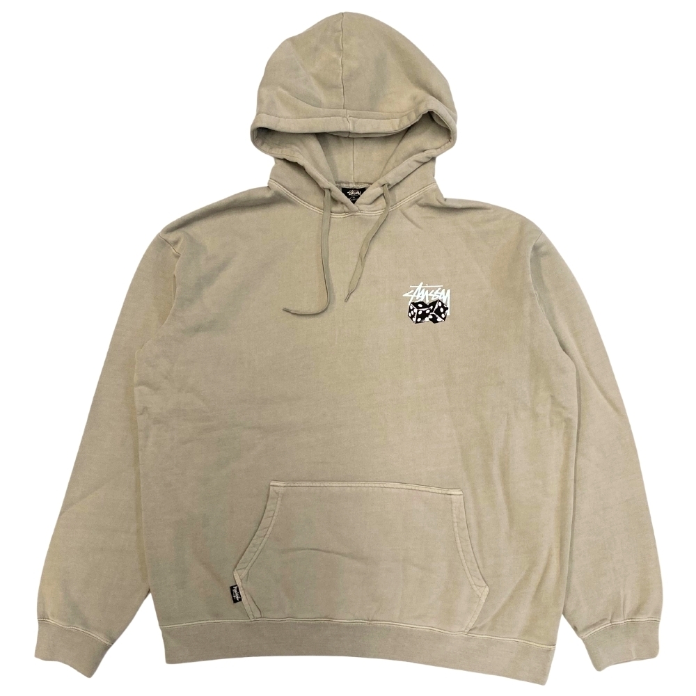 Stussy Pair Of Dice Pigment Olive Fleece Hoodie [Size: L]