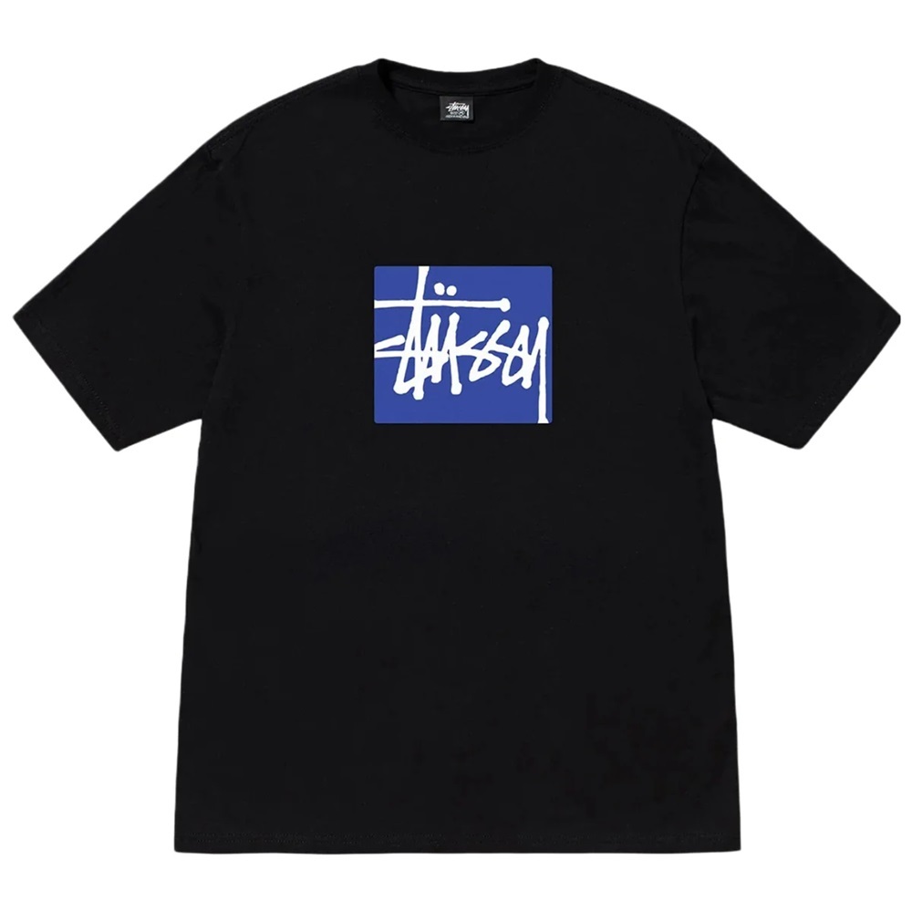 Stussy Stock Box Heavy Weight Black T-Shirt [Size: M]