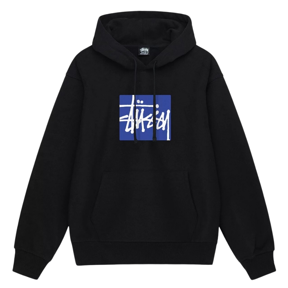 Stussy Stock Box Pigment Black Hoodie [Size: M]