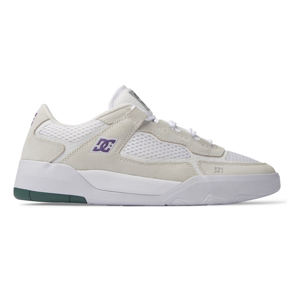 DC Metric S X ISH White Purple Mens Skate Shoes [Size: US 10]