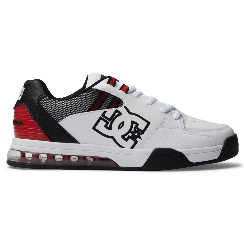 DC Versatile White Black Red Mens Skate Shoes [Size: US 10]