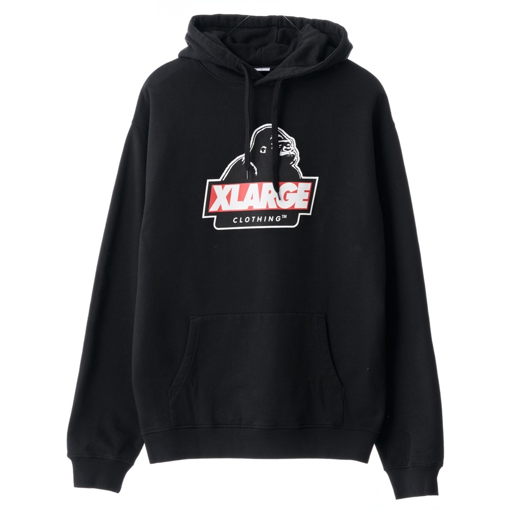 XLarge Slanted Pigment Black Hoodie [Size: M]