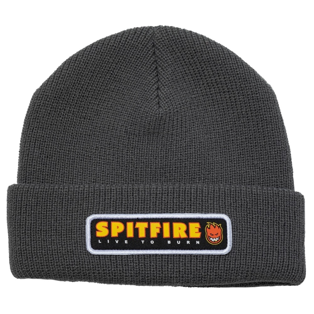 Spitfire LTB Script Patch Charcoal Beanie