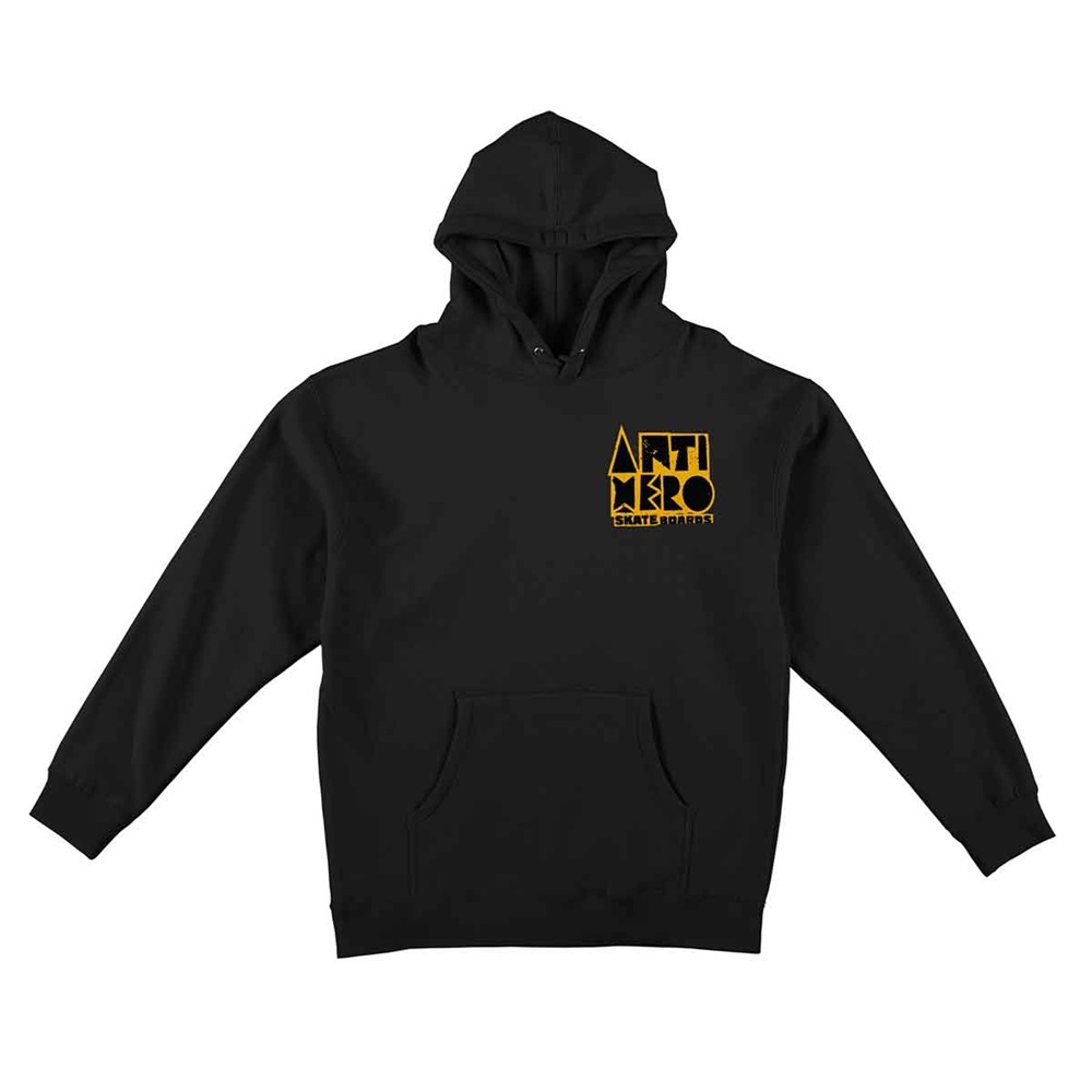 Anti Hero Slingshot II Black Gold Hoodie [Size: M]