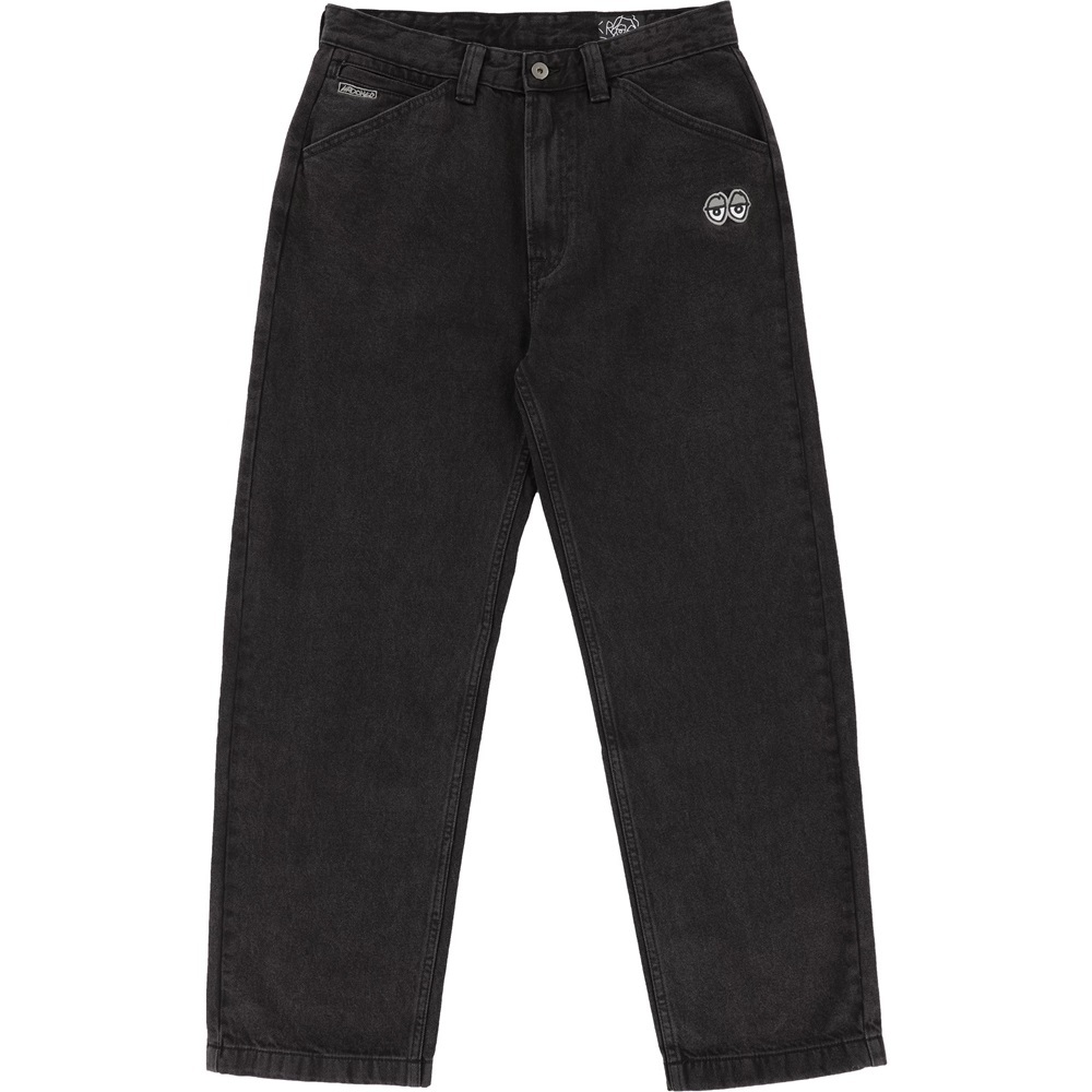 Krooked Eyes Denim Twill Black Pants [Size: S]