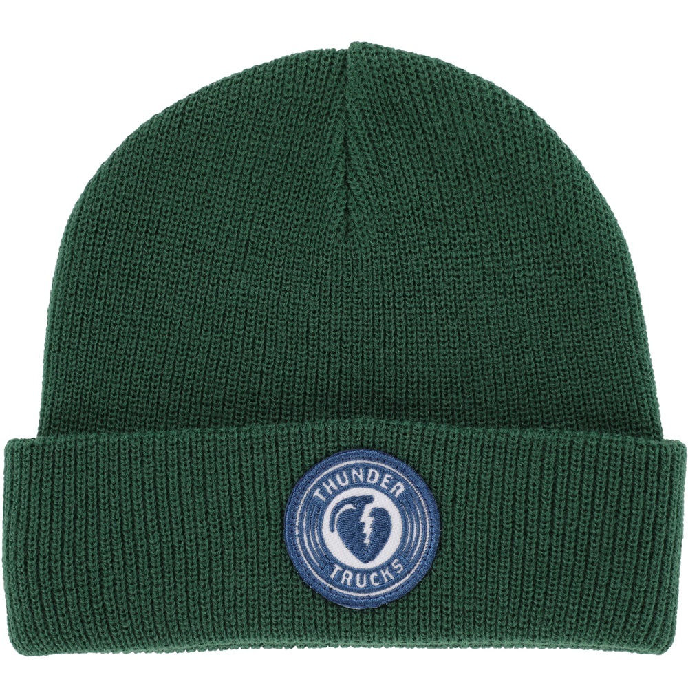 Thunder Truck Co Charged Grenade Patch Dark Green Beanie