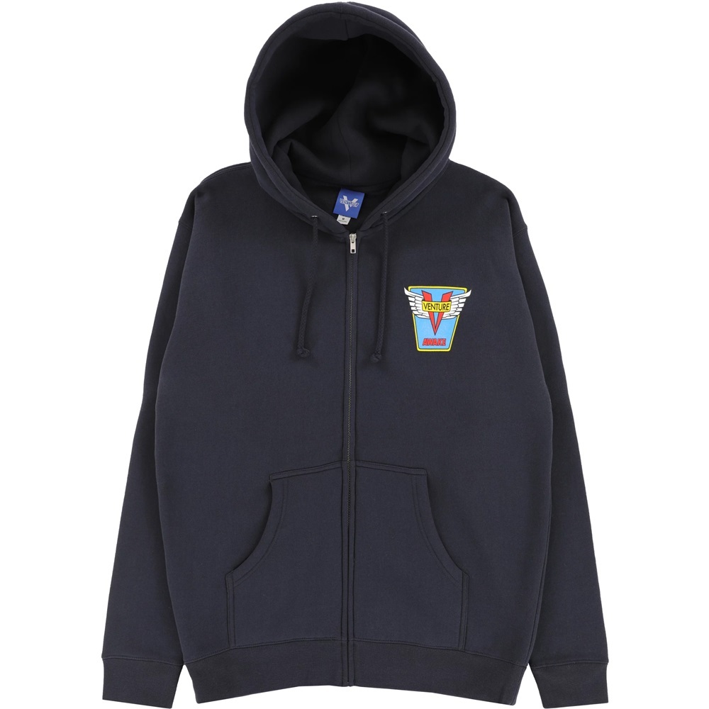 Venture Trucks Co Emblem Navy Zip Hoodie [Size: M]