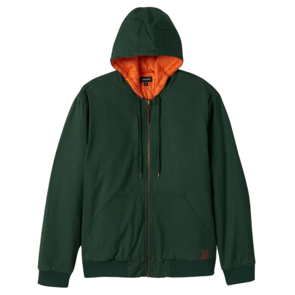 Brixton Builders Pine Needle Hooded Zip Jacket [Size: XL]