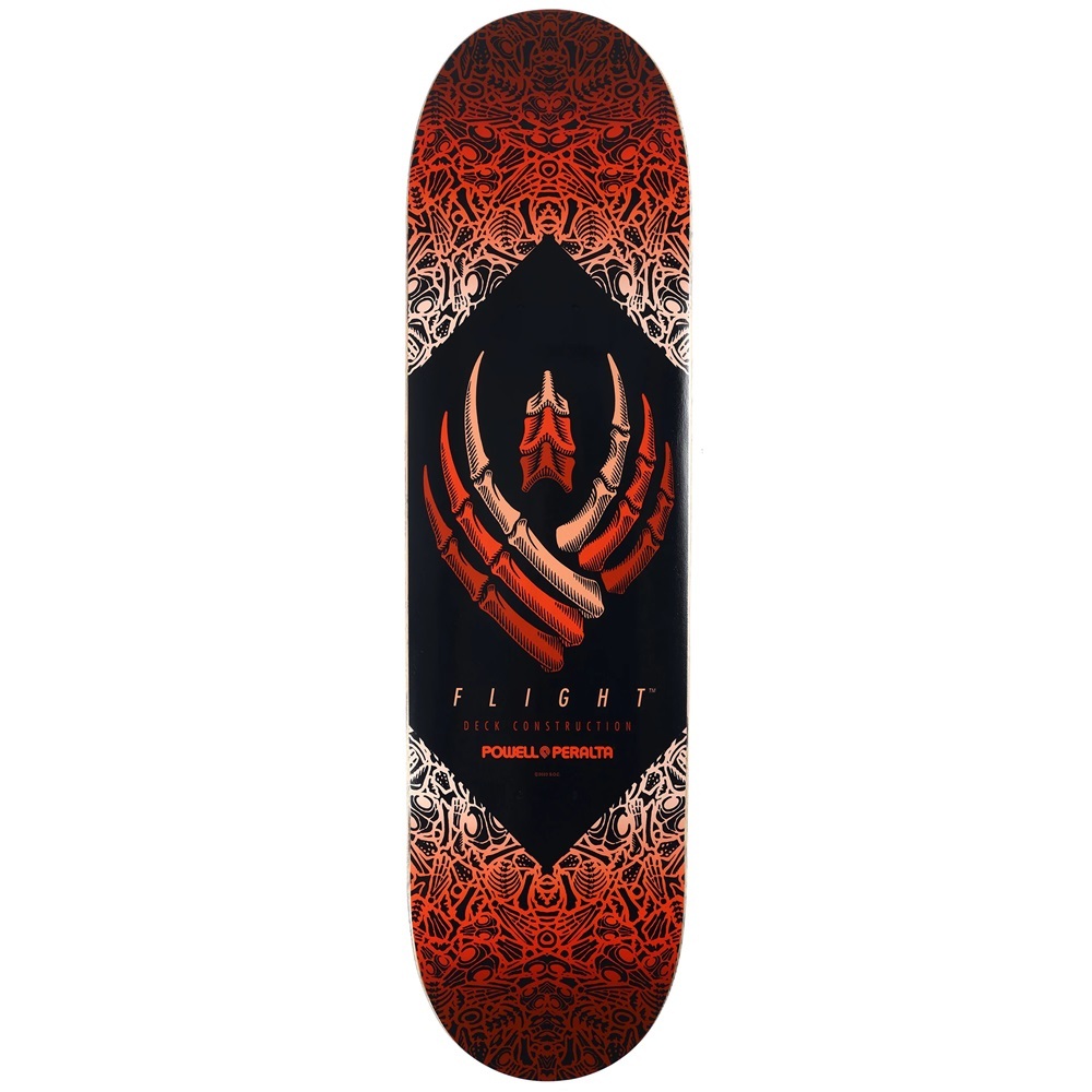 Powell Peralta Flight Bones Orange Shape 249 8.5 Skateboard Deck