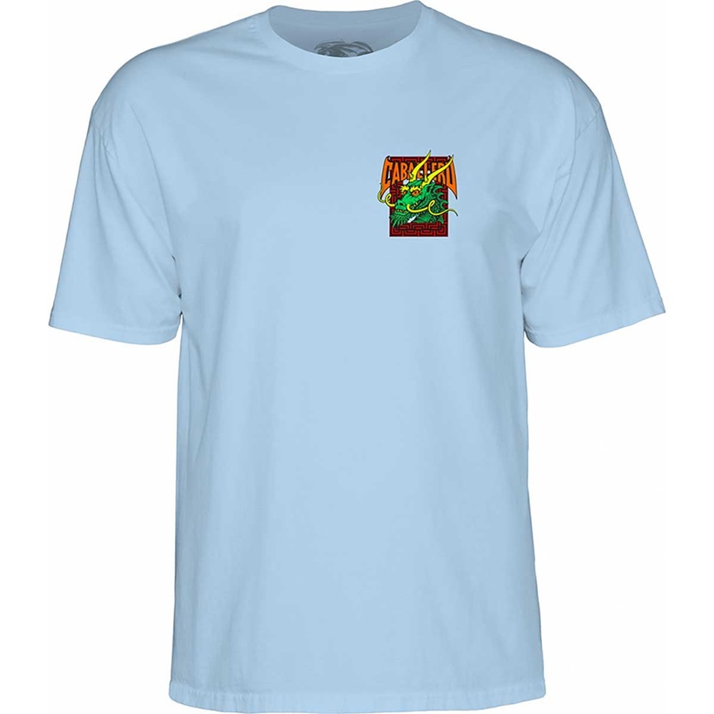 Powell Peralta Caballero Street Dragon Light Blue T-Shirt [Size: M]