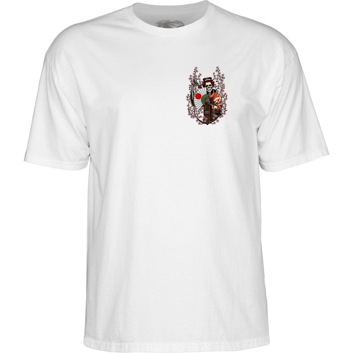 Powell Peralta Sakura Yosozumi Samurai White T-Shirt [Size: M]