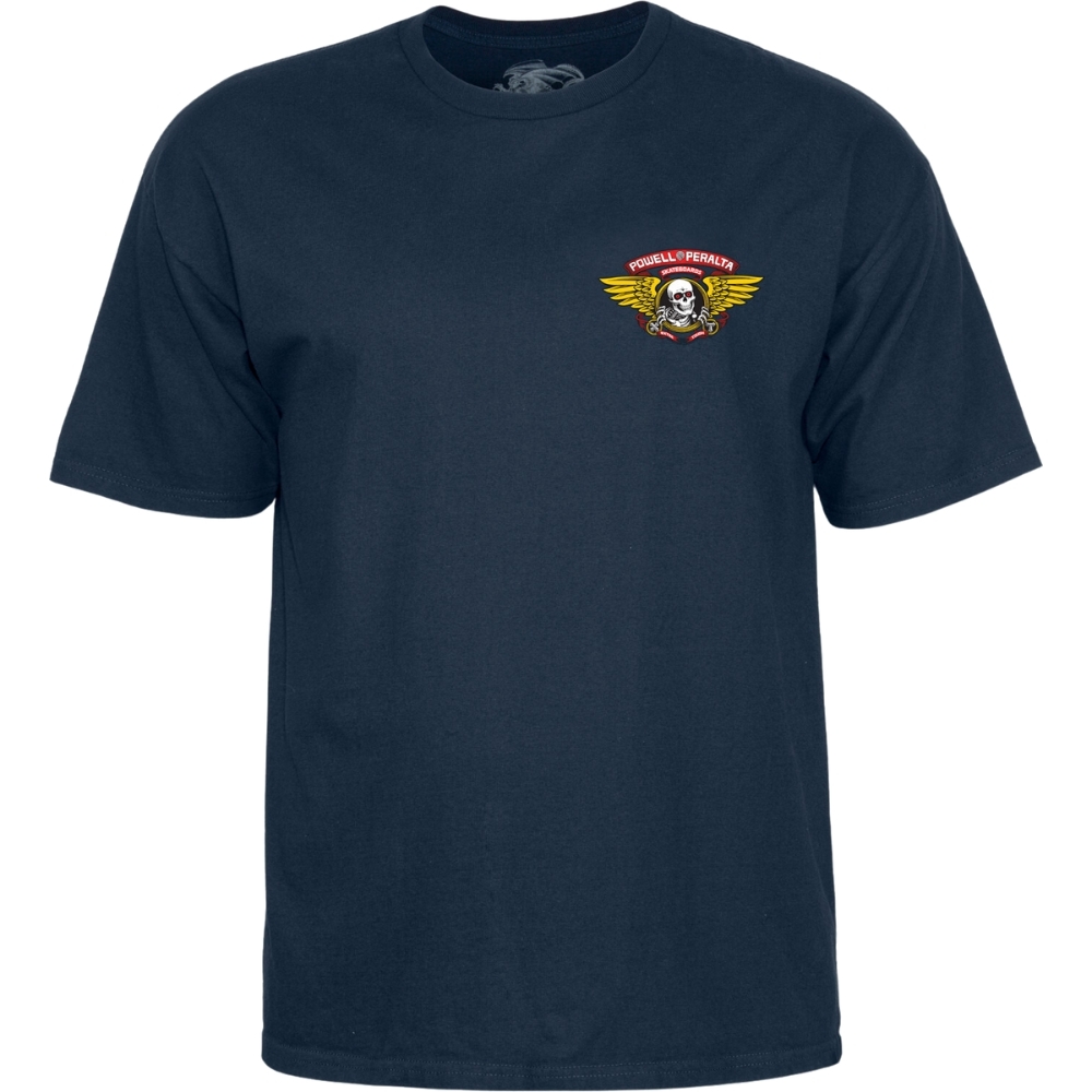 Powell Peralta Winged Ripper Navy T-Shirt [Size: M]