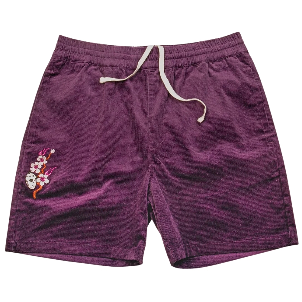 DGK Fire Blossom Corduroy Purple Shorts [Size: S]