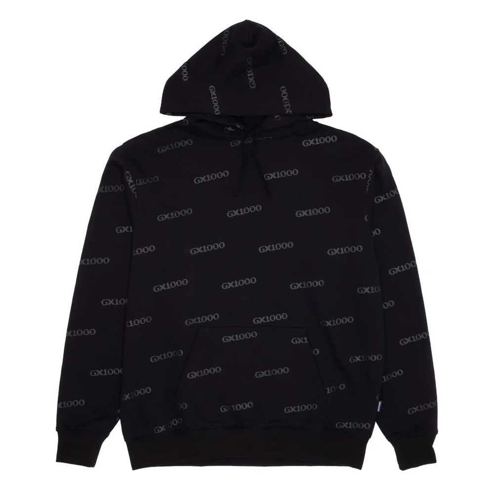 Gx1000 OG Logo AOP Black Hoodie [Size: L]