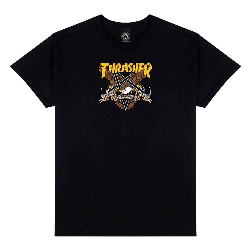 Thrasher X Antihero Eaglegram Black T-Shirt [Size: M]