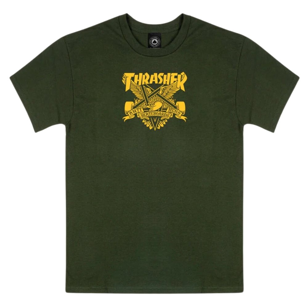 Thrasher X Antihero Eaglegram Forest Green T-Shirt [Size: M]