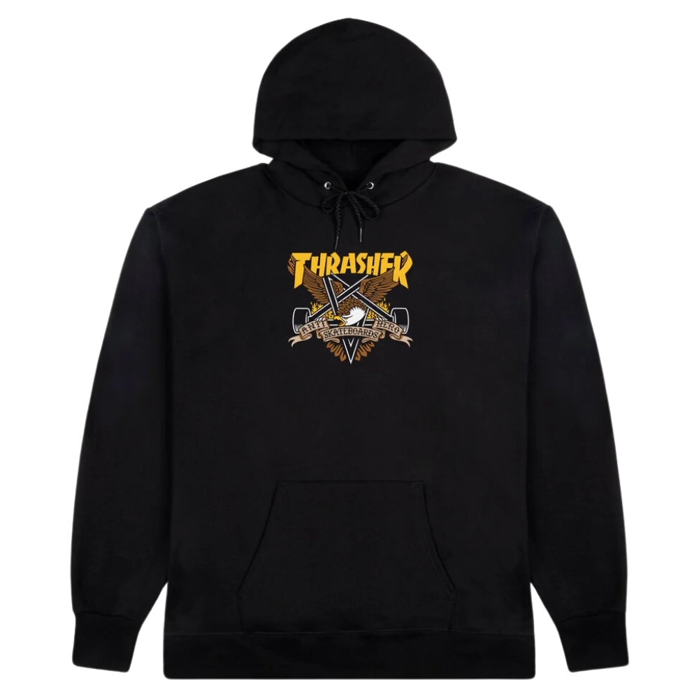 Thrasher X Antihero Eaglegram Black Hoodie [Size: M]