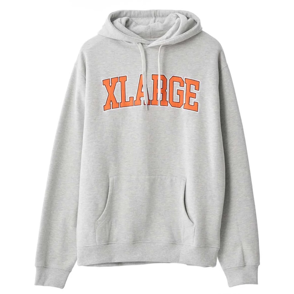 XLarge Satin College Ash Heather Hoodie [Size: L]