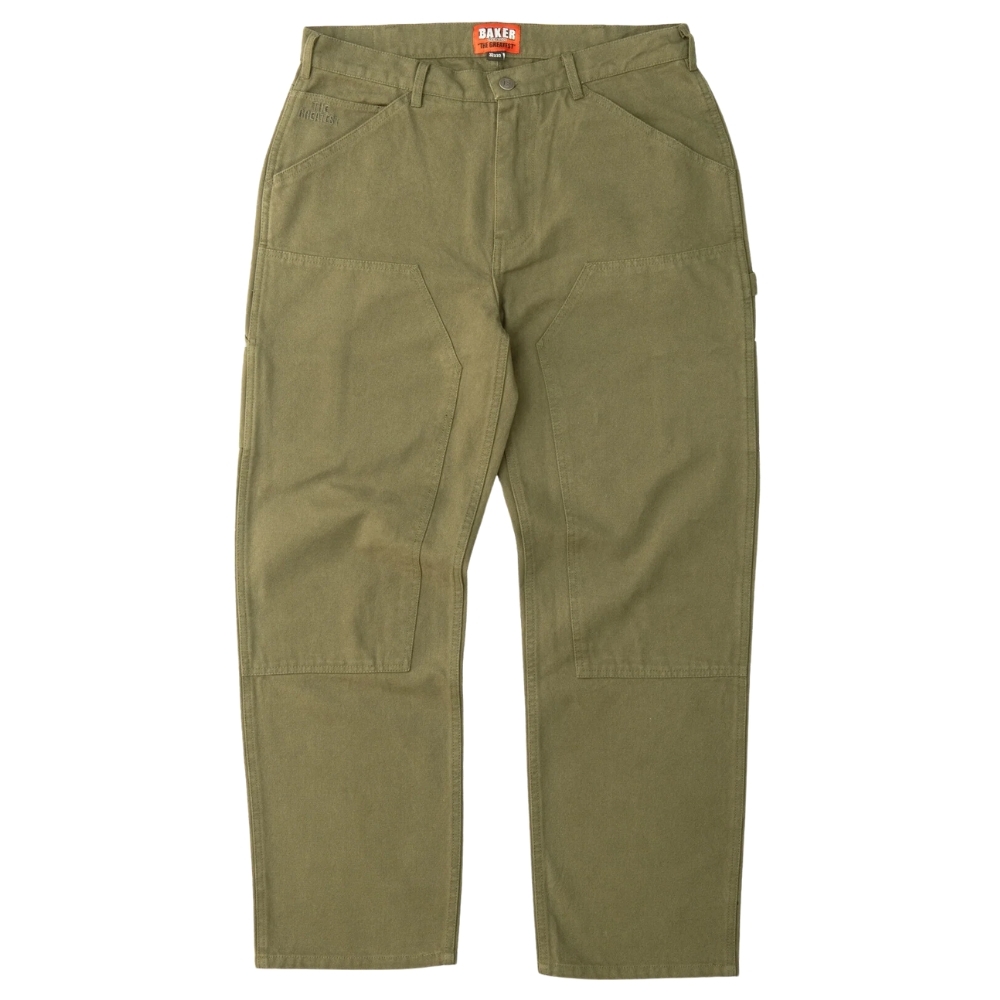 Baker Field Boss Double Knee Olive Pants [Size: 34]