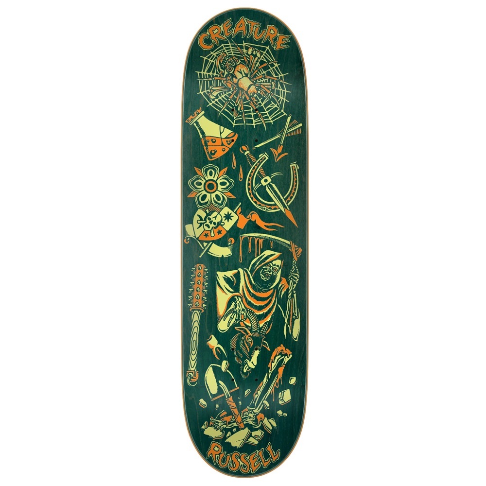 Creature Fiend Flash Russell VX 8.6 Skateboard Deck