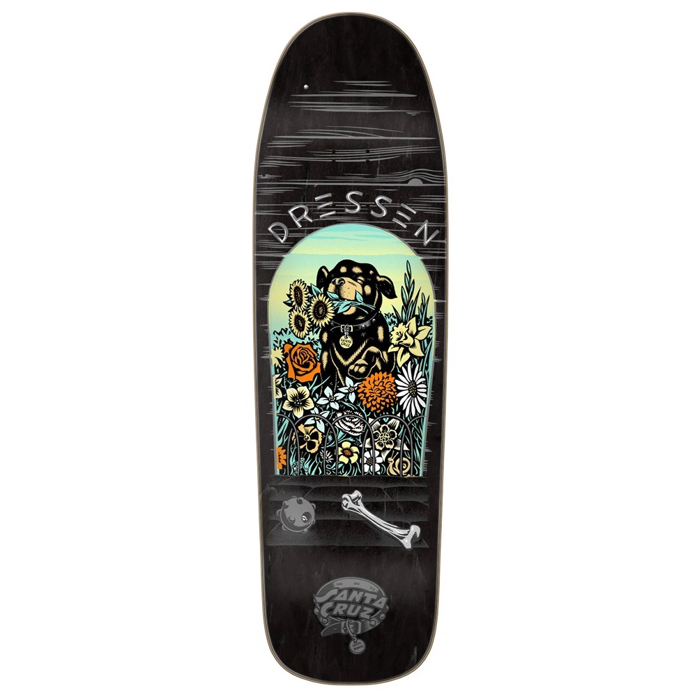 Santa Cruz Dressen Pup Shaped 9.3 Skateboard Deck