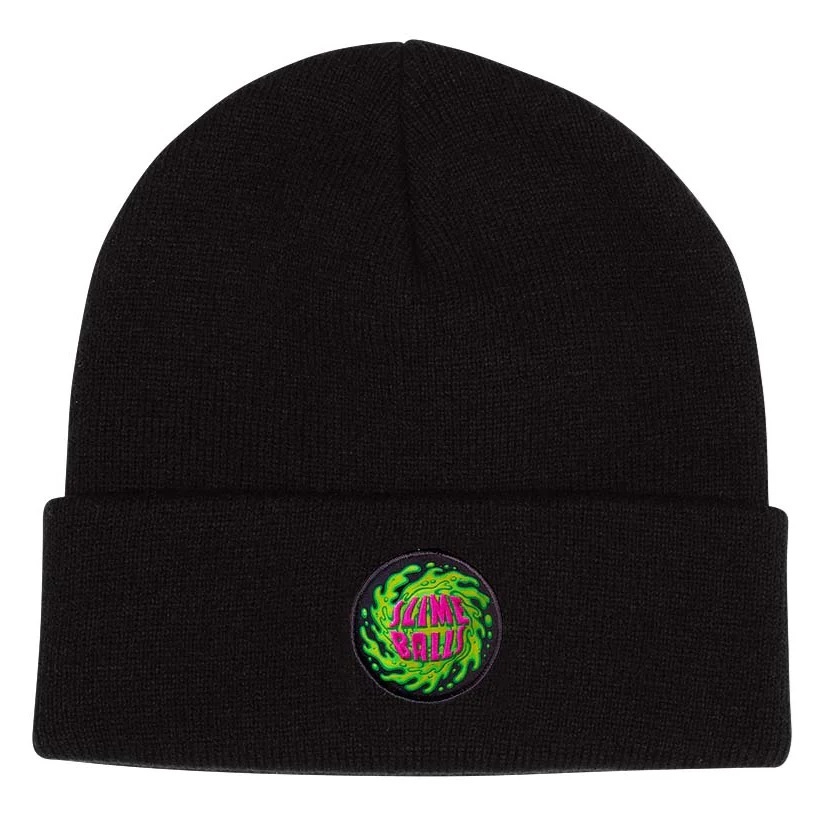 Slime Balls Logo Long Shoreman Black Beanie