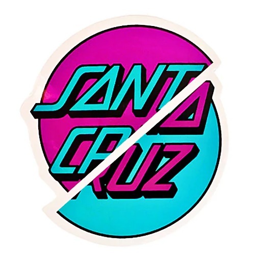 Santa Cruz Double Dot Pink Decal Sticker