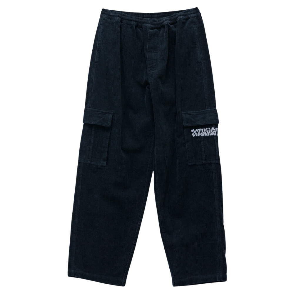 XLarge Graff Cord 91 Pigment Black Cargo Pants [Size: 34]