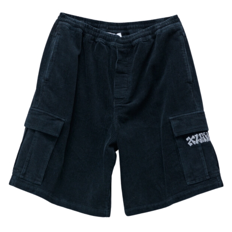 XLarge Graff Cord 91 Pigment Black Cargo Shorts [Size: 30]