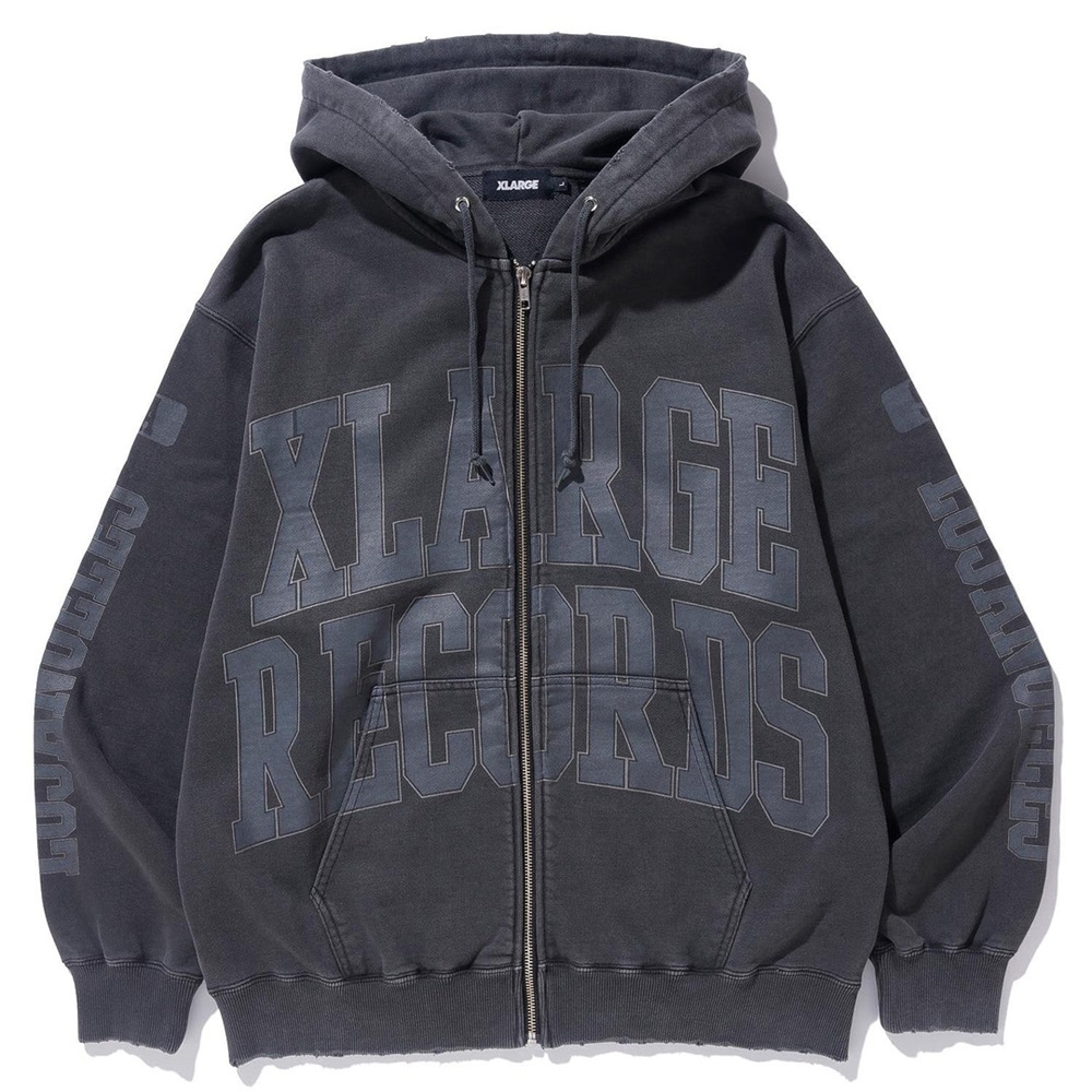 XLarge Pigment College Logo Black Zip Hoodie [Size: M]