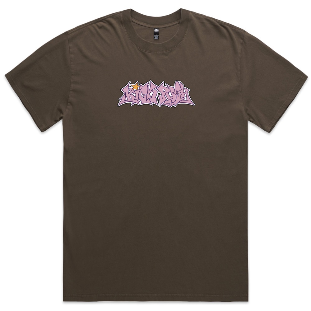 Kick Push Wildstyle Faded Brown T-Shirt [Size: XL]