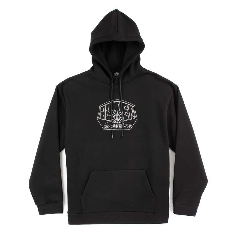 Alien Workshop OG Logo Lines Black Hoodie [Size: M]