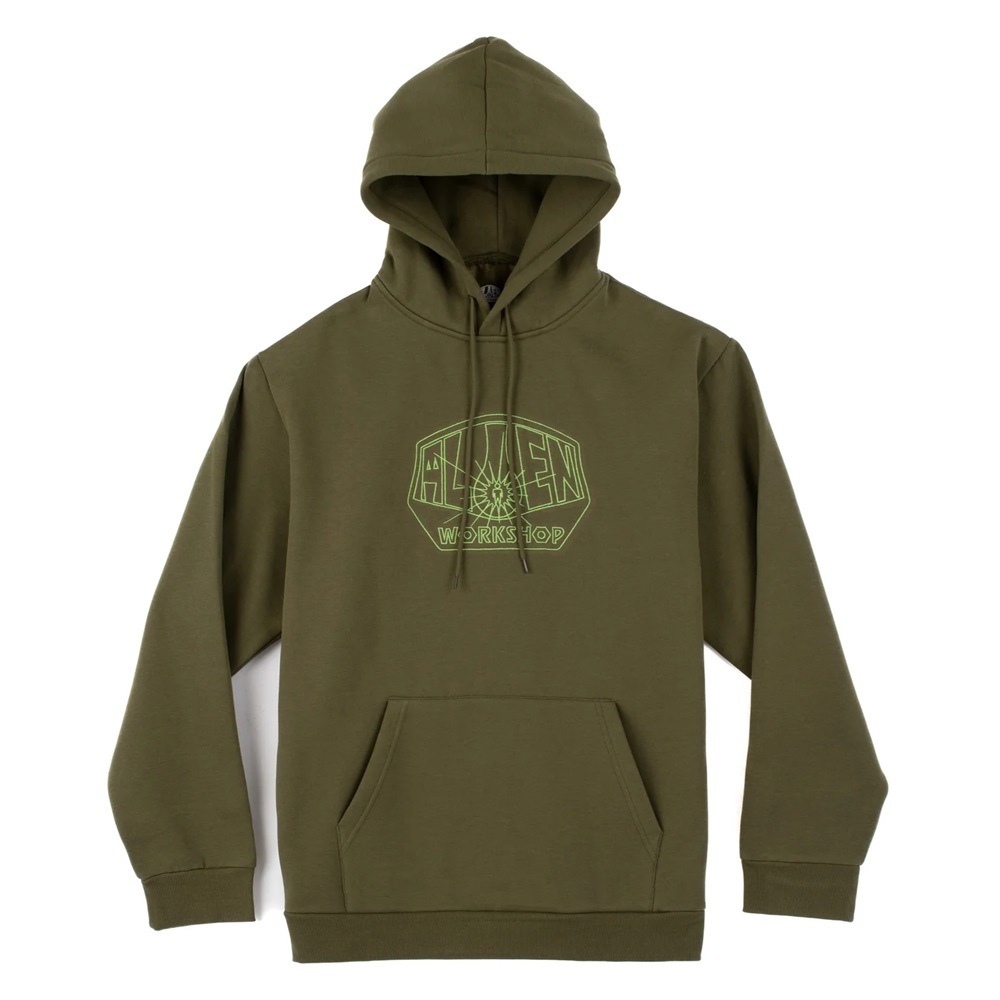 Alien Workshop OG Logo Lines Olive Hoodie [Size: M]