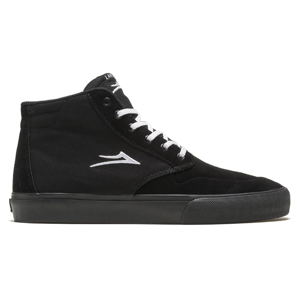 Lakai Riley 3 High Black Black Suede Mens Skate Shoes [Size: US 12]