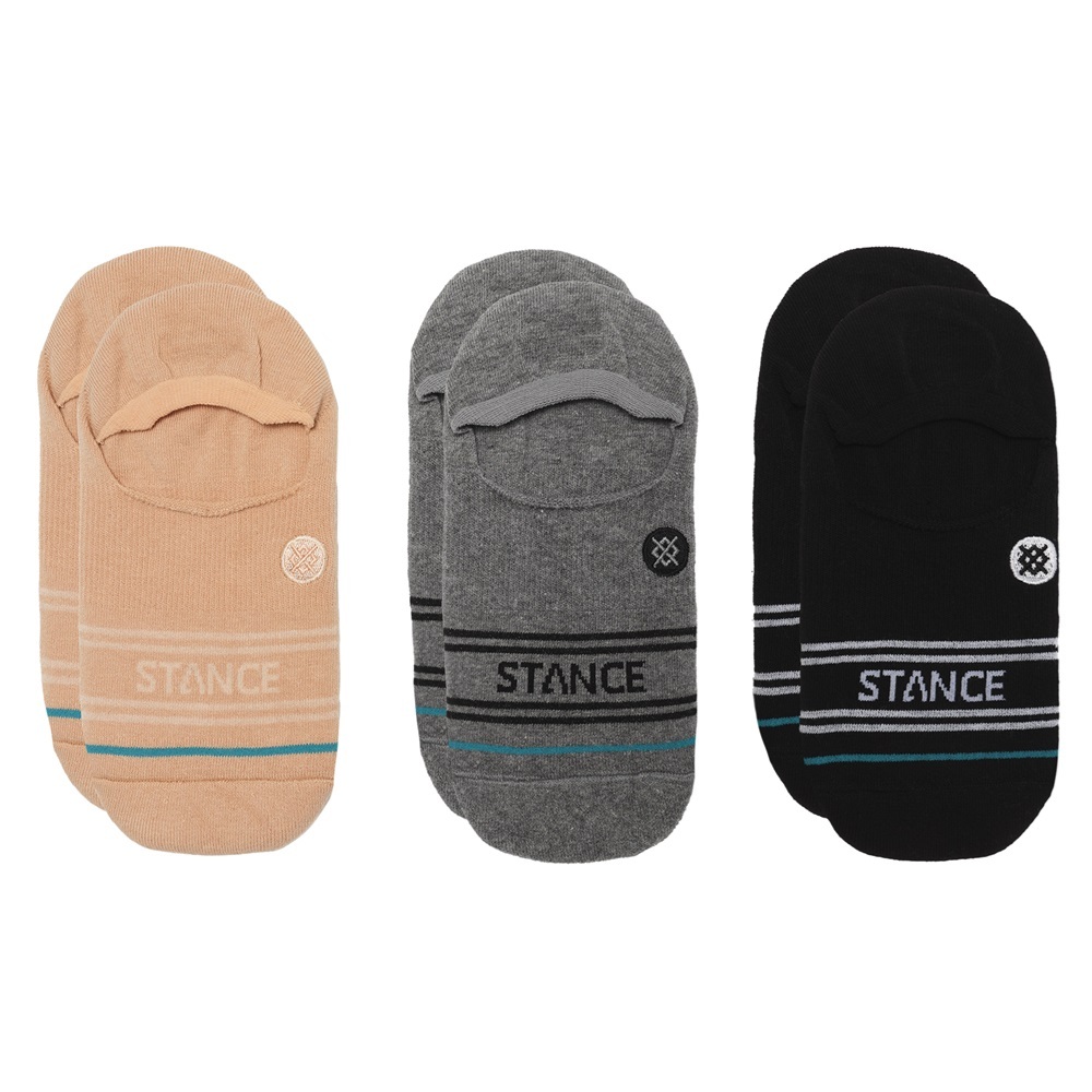 Stance No Show Basic 3 Pack Sand Medium Mens Socks