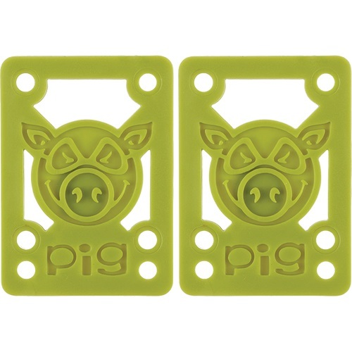 Pig Hard 1/8 Pair Olive Pile Riser Pads