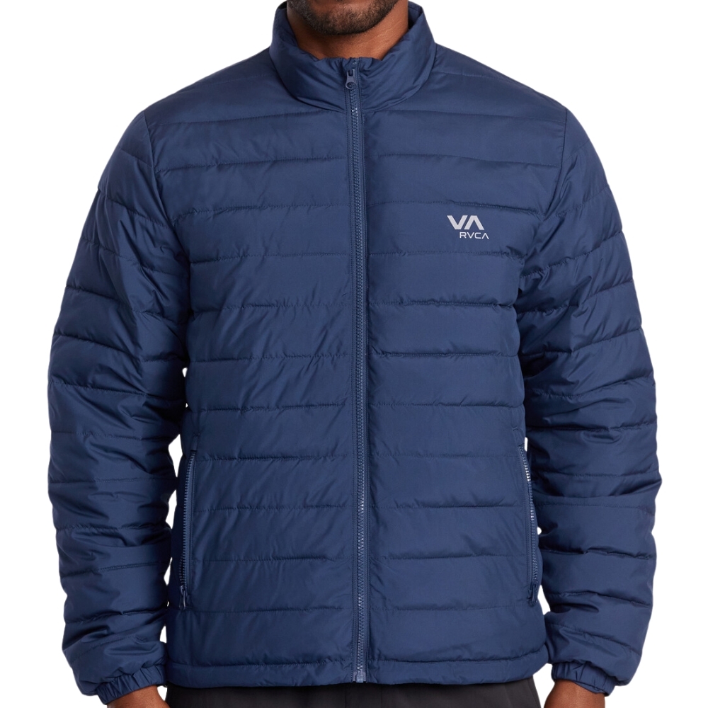 RVCA Packable Army Blue Puffa Jacket [Size: M]