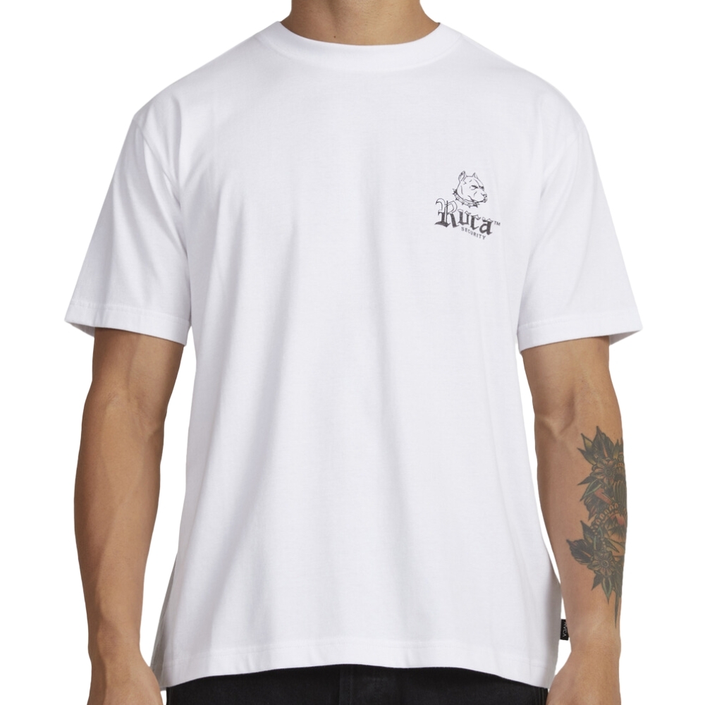 RVCA Dog House White T-Shirt [Size: L]