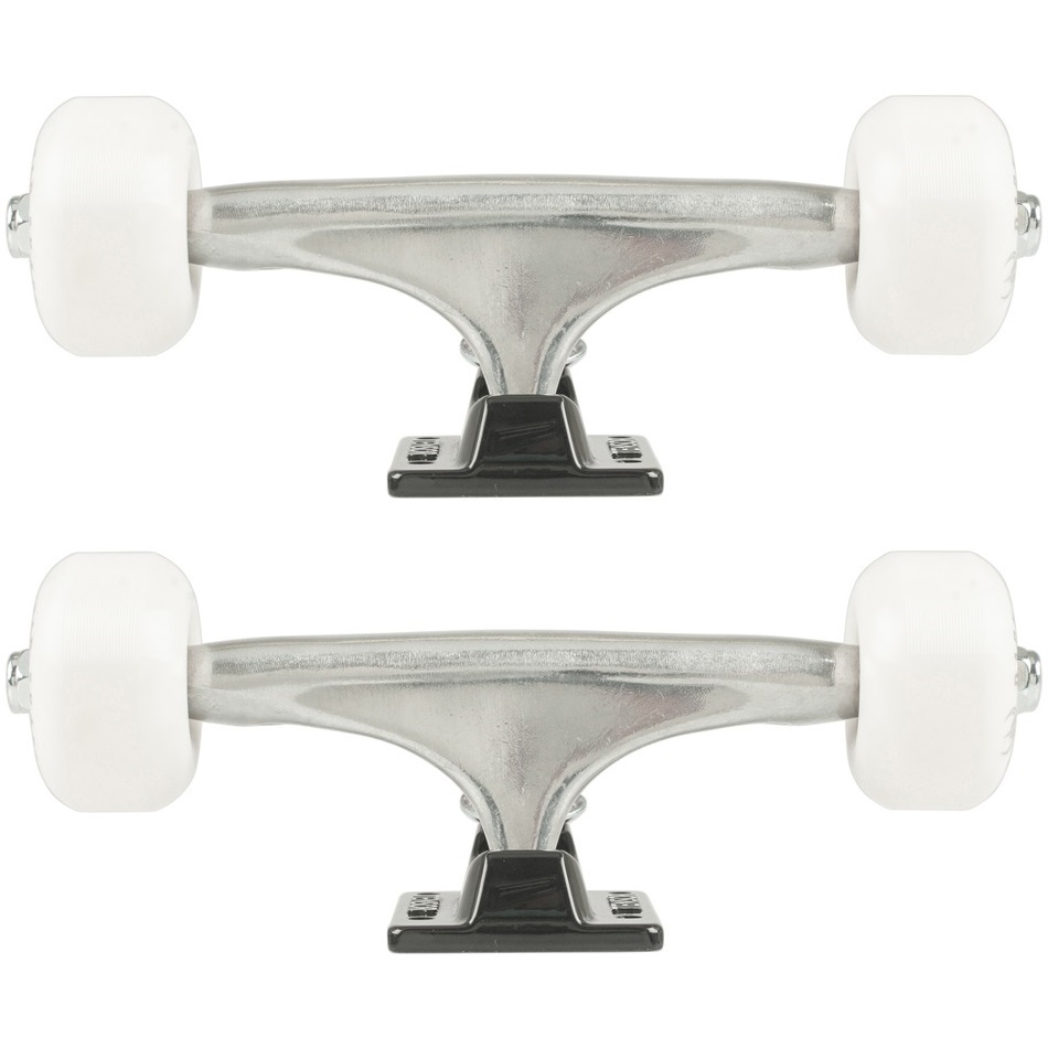 Tensor Darkstar Clean Wheel Combo Raw Black Set Of 2 Skateboard Trucks [Size: 5.25]