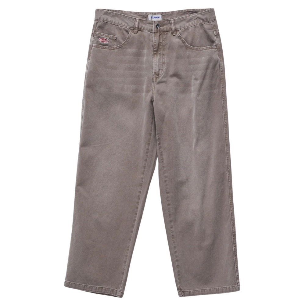 XLarge Bull Denim 91 Worn Brown Pants [Size: 34]