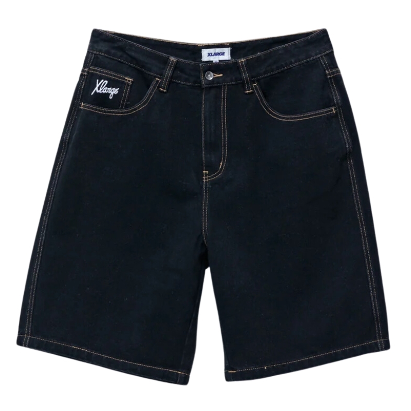 XLarge XL Dice Bull Denim Raw Black Shorts [Size: 28]