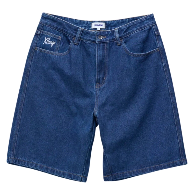 XLarge XL Dice Bull Denim Raw Indigo Shorts [Size: 28]