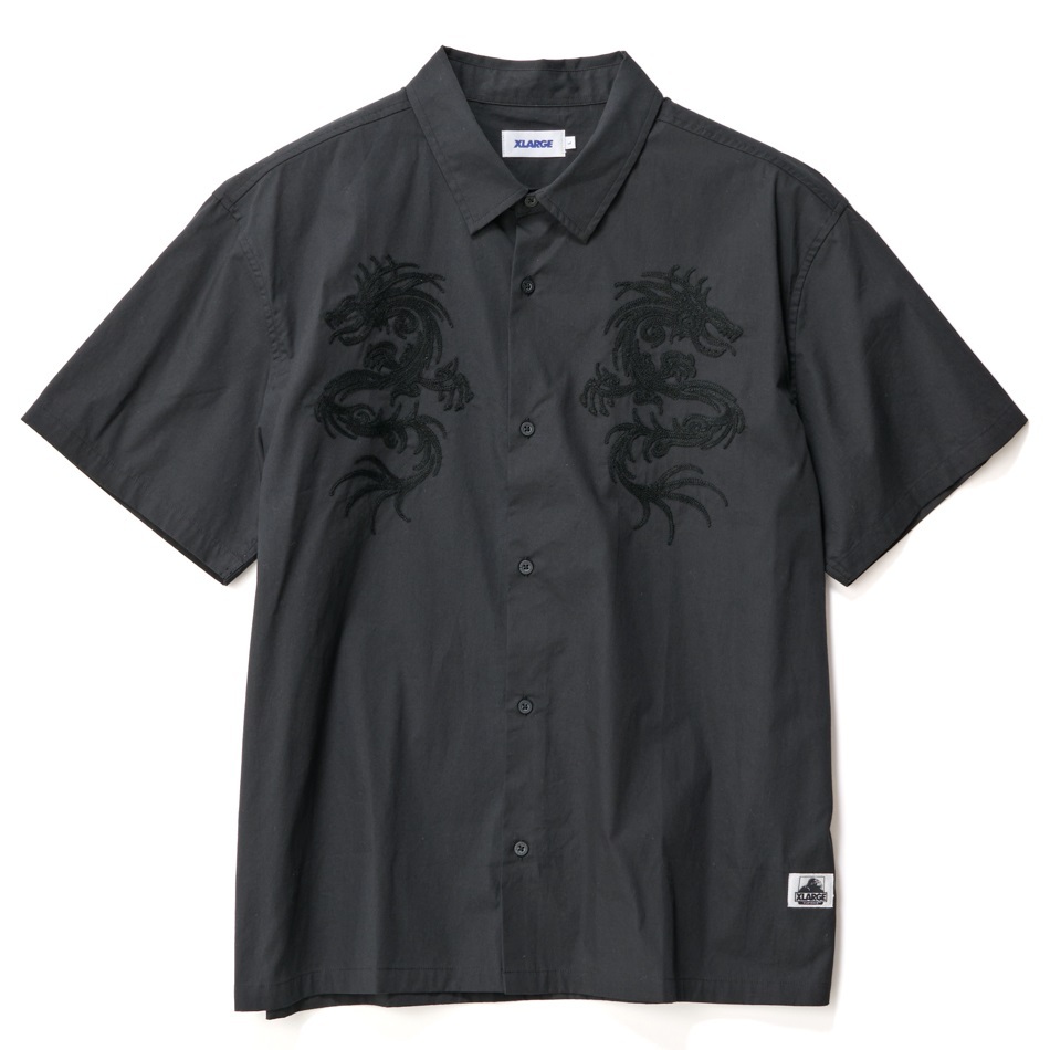 XLarge Dragon Black Button Up Shirt [Size: M]