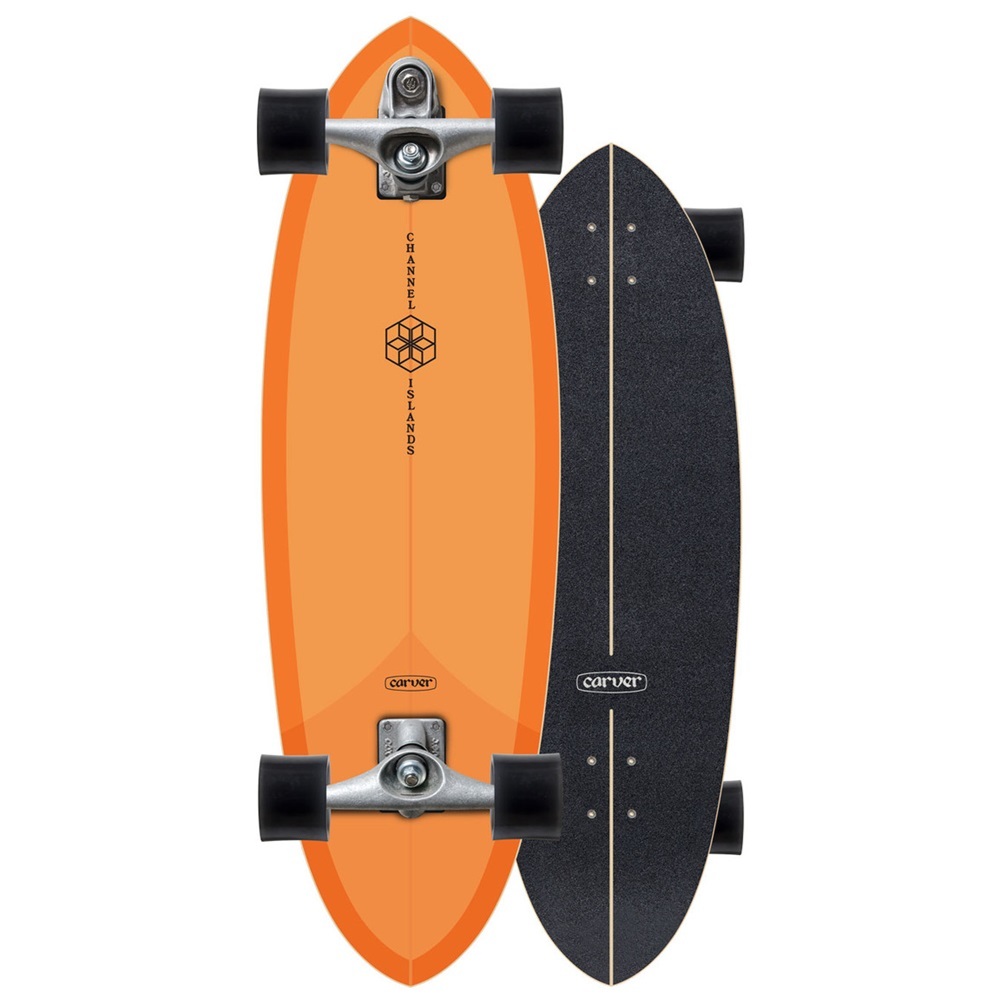 Carver Channel Islands Mid Orange C7 Surfskate Skateboard