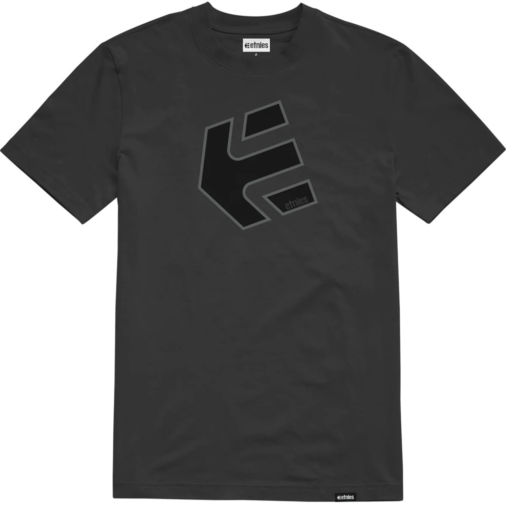 Etnies Crank Black Charcoal T-Shirt [Size: S]